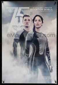 2m372 HUNGER GAMES: CATCHING FIRE teaser DS 1sh '13 Hutcherson as Peeta & Lawrence as Katniss!