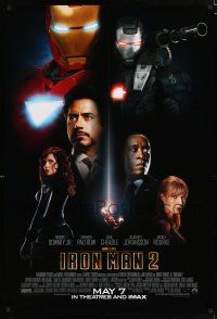 2m423 IRON MAN 2 int'l advance 1sh '10 Marvel, Downey Jr, Cheadle, Paltrow, Scarlett Johansson!