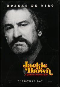 2m429 JACKIE BROWN teaser 1sh '97 Quentin Tarantino, cool close-up of Robert De Niro!