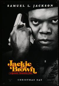 2m430 JACKIE BROWN teaser 1sh '97 Quentin Tarantino, cool image of Samuel L. Jackson!