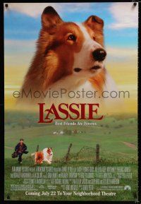 2m466 LASSIE advance DS 1sh '94 Tom Guiry, Helen Slater, Frederic Forrest, classic Collie!