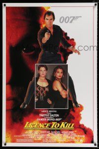 2m478 LICENCE TO KILL 1sh '89 Timothy Dalton as Bond, Carey Lowell, sexy Talisa Soto!