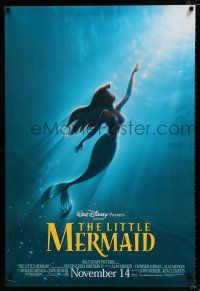 2m485 LITTLE MERMAID advance DS 1sh R97 Ariel swimming to the surface, Disney underwater cartoon!