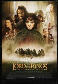 2m494 LORD OF THE RINGS: THE FELLOWSHIP OF THE RING advance 1sh '01 Tolkien, montage of top cast!