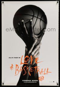 2m501 LOVE & BASKETBALL teaser 1sh '00 Gina Prince-Bythewood, great black & white image!