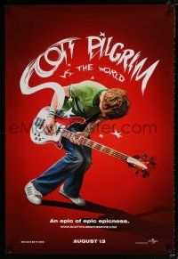 2m664 SCOTT PILGRIM VS. THE WORLD teaser DS 1sh '10 Michael Cera in an epic of epic epicness!