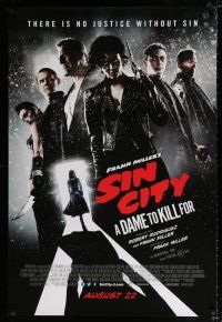 2m687 SIN CITY A DAME TO KILL FOR advance DS 1sh '14 Mickey Rourke, Alba, Brolin, Gordon-Levitt!