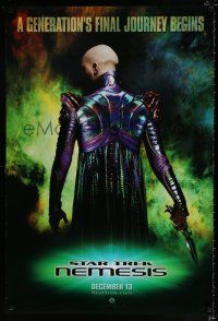 2m732 STAR TREK: NEMESIS teaser DS 1sh '02 Patrick Stewart, a generation's final journey begins!