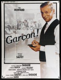 2p623 GARCON French 1p '83 great images of waiter Yves Montand, directed by Claude Sautet!