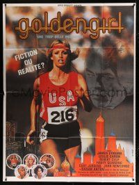 2p637 GOLDENGIRL French 1p '79 James Coburn, sexy Susan Anton is programmed to win the Olympics!