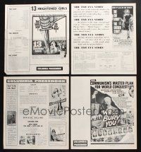 2r035 LOT OF 66 UNCUT PRESSBOOKS FROM COLUMBIA PICTURES '50s-60s ads from a variety of movies!