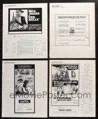 2r038 LOT OF 24 UNCUT PRESSBOOKS FROM UNITED ARTISTS '60s-70s cool ads from a variety of movies!