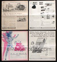 2r053 LOT OF 24 CUT PRESSBOOKS FROM COLUMBIA PICTURES '50s-60s cool ads from a variety of movies!