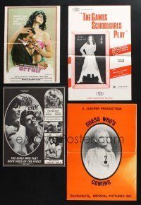 2r055 LOT OF 20 UNCUT PRESSBOOKS FROM SEXPLOITATION MOVIES '60s-80s filled with sexy images!