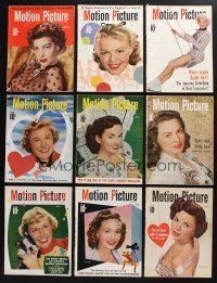 2r134 LOT OF 25 MOTION PICTURE 1948-50 MAGAZINES '48-50 Ava Gardner, Doris Day, Temple & more!