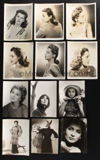 2r269 LOT OF 28 8x10 PORTRAIT STILLS OF FEMALE STARS '40s-50s great close up & full-length portraits