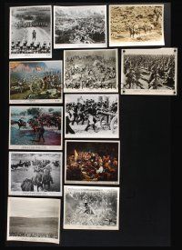 2r252 LOT OF 53 COLOR AND BLACK & WHITE 8X10 STILLS FEATURING BATTLE SCENES '45 - '70 cool!