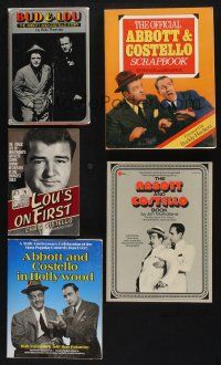 2r122 LOT OF 5 SOFTCOVER AND HARDCOVER ABBOTT AND COSTELLO BOOKS '70s-80s cool images & info!