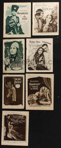 2r184 LOT OF 7 PICTURE SHOW ENGLISH MAGAZINE SUPPLEMENTS '20s great images from classic movies!