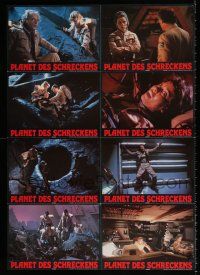 2y414 GALAXY OF TERROR set of 2 German LC posters '81 great images with some showing the monster!