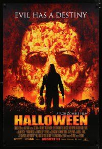 2y143 HALLOWEEN advance DS 1sh '07 directed by Rob Zombie, evil has a destiny, cool image!