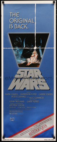 2y130 STAR WARS insert R82 George Lucas sci-fi classic, advertising Revenge of the Jedi!