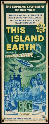 2y132 THIS ISLAND EARTH insert R64 they challenged the unearthly furies of a planet gone mad!