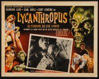 2y351 WEREWOLF IN A GIRLS' DORMITORY Mexican LC '63 great different monster art & inset photo!