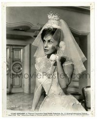 2z229 COME SEPTEMBER 8x10 still '61 c/u of beautiful bride Gina Lollobrigida talking on phone!