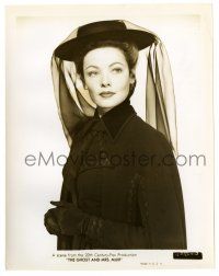 2z376 GHOST & MRS. MUIR 8x10.25 still '47 close portrait of beautiful Gene Tierney with veil!