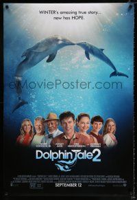 3b216 DOLPHIN TALE 2 advance DS 1sh '14 Harry Connick Jr., Judd, Kristofferson, Morgan Freeman!