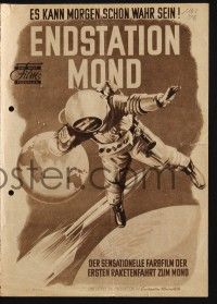 3c451 DESTINATION MOON Das Neue German program '51 Robert A. Heinlein, cool different sci-fi images!