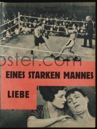 3c762 RING German program '28 Alfred Hitchcock silent English boxing movie, super scarce!