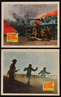 3d948 DESERT VICTORY 2 LCs '43 cool battle images from the WWII documentary!