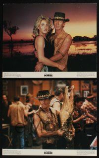 3d148 CROCODILE DUNDEE 8 color 11x14 stills '86 Paul Hogan in New York City, Linda Kozlowski!