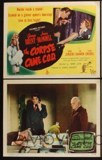 3d146 CORPSE CAME C.O.D. 8 LCs '47 Joan Blondell, George Brent, sexy Adele Jergens!