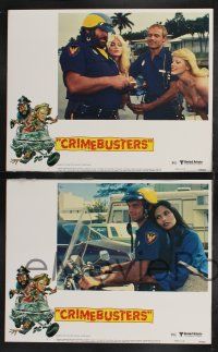 3d147 CRIMEBUSTERS 8 LCs '79 wacky images of policemen Terence Hill & Bud Spencer!