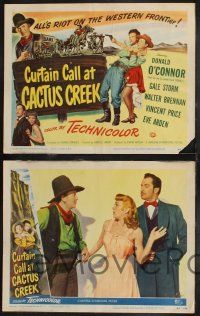 3d153 CURTAIN CALL AT CACTUS CREEK 8 LCs '50 Donald O'Connor, Gale Storm, Vincent Price!