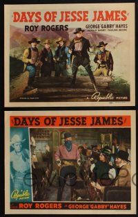 3d160 DAYS OF JESSE JAMES 8 LCs '39 Roy Rogers, Gabby Hayes, Red Barry in title role!