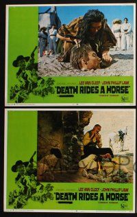 3d170 DEATH RIDES A HORSE 8 LCs '68 Giulio Petroni's Da uomo a uomo, tough Lee Van Cleef!