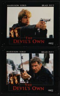 3d174 DEVIL'S OWN 8 LCs '97 Harrison Ford & Brad Pitt, trapped by destiny & bound by duty!