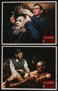 3d185 DRESSER 8 LCs '84 master aging actor Albert Finney & his loyal assistant Tom Courtenay!