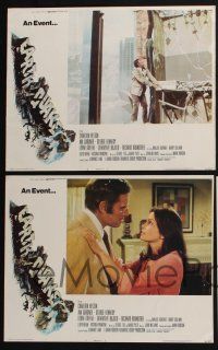 3d192 EARTHQUAKE 8 LCs '74 Charlton Heston, Ava Gardner, cool Joseph Smith disaster title art!