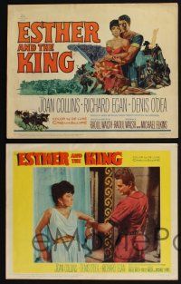 3d199 ESTHER & THE KING 8 LCs '60 Mario Bava, sexy Joan Collins in title role & Richard Egan!