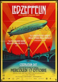 3e218 LED ZEPPELIN: CELEBRATION DAY advance Italian 1p '12 Live from London 2007, Shepard Fairey art