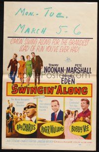 3e734 DOUBLE TROUBLE WC R62 Tommy Noonan, Pete Marshall, Barbara Eden, Swingin' Along!