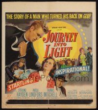 3e815 JOURNEY INTO LIGHT WC '51 Viveca Lindfors, priest Sterling Hayden turned his back on God!