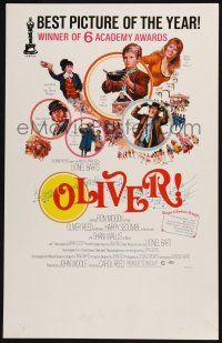 3e873 OLIVER WC '69 Charles Dickens, Mark Lester, Shani Wallis, Carol Reed, Howard Terpning art!