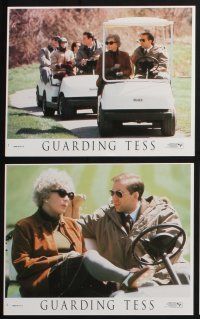 3f699 GUARDING TESS 8 8x10 mini LCs '94 Secret Service agent Nicolas Cage, Shirley MacLaine!