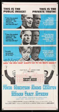 3g601 BEST MAN 3sh '64 Henry Fonda & Cliff Robertson running for President of the United States!